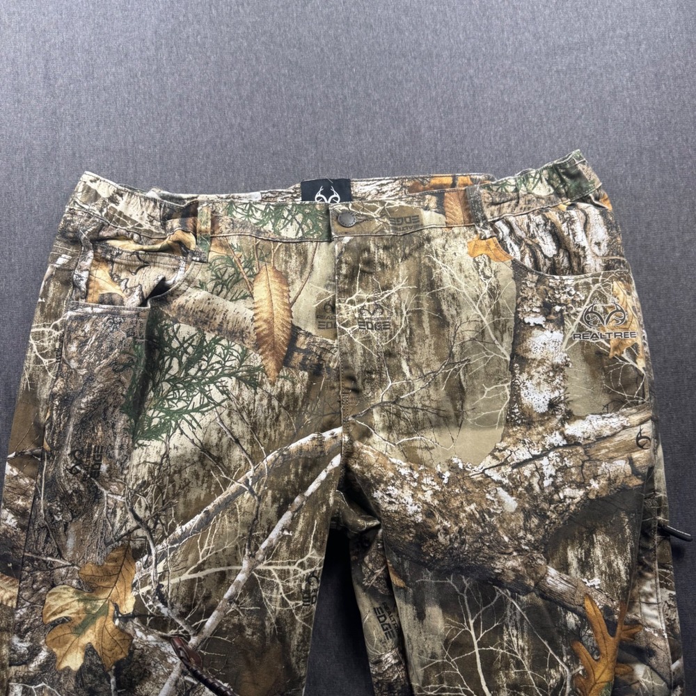 Realtree Edge Camo Pants Mens Large 36-38 Cotton Blend Hunting Fishing 1511C4‎